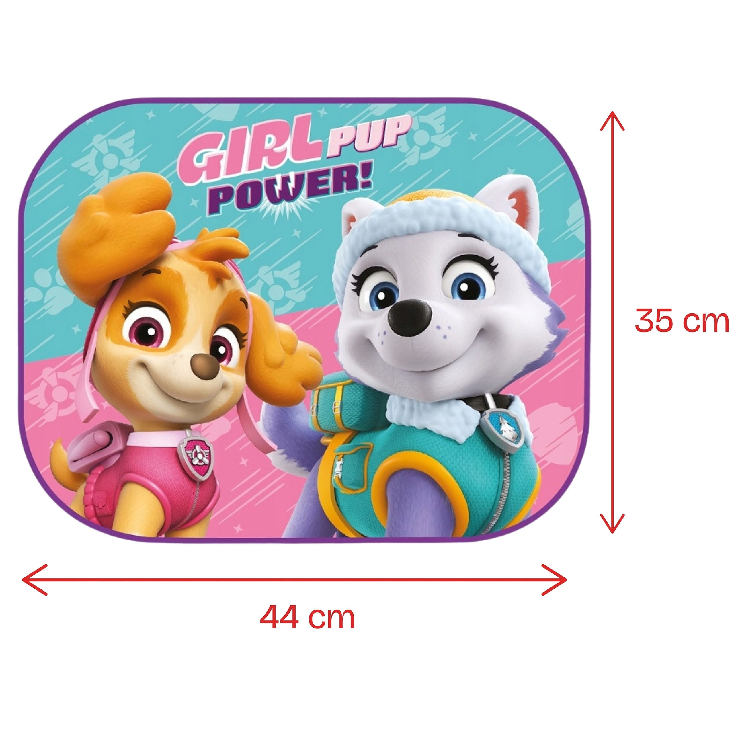 Sarcia.eu Autosonnenschutz Paw Patrol Autosonnenschutz für Kinder, Mädchen, 2 Stück 44x35 cm