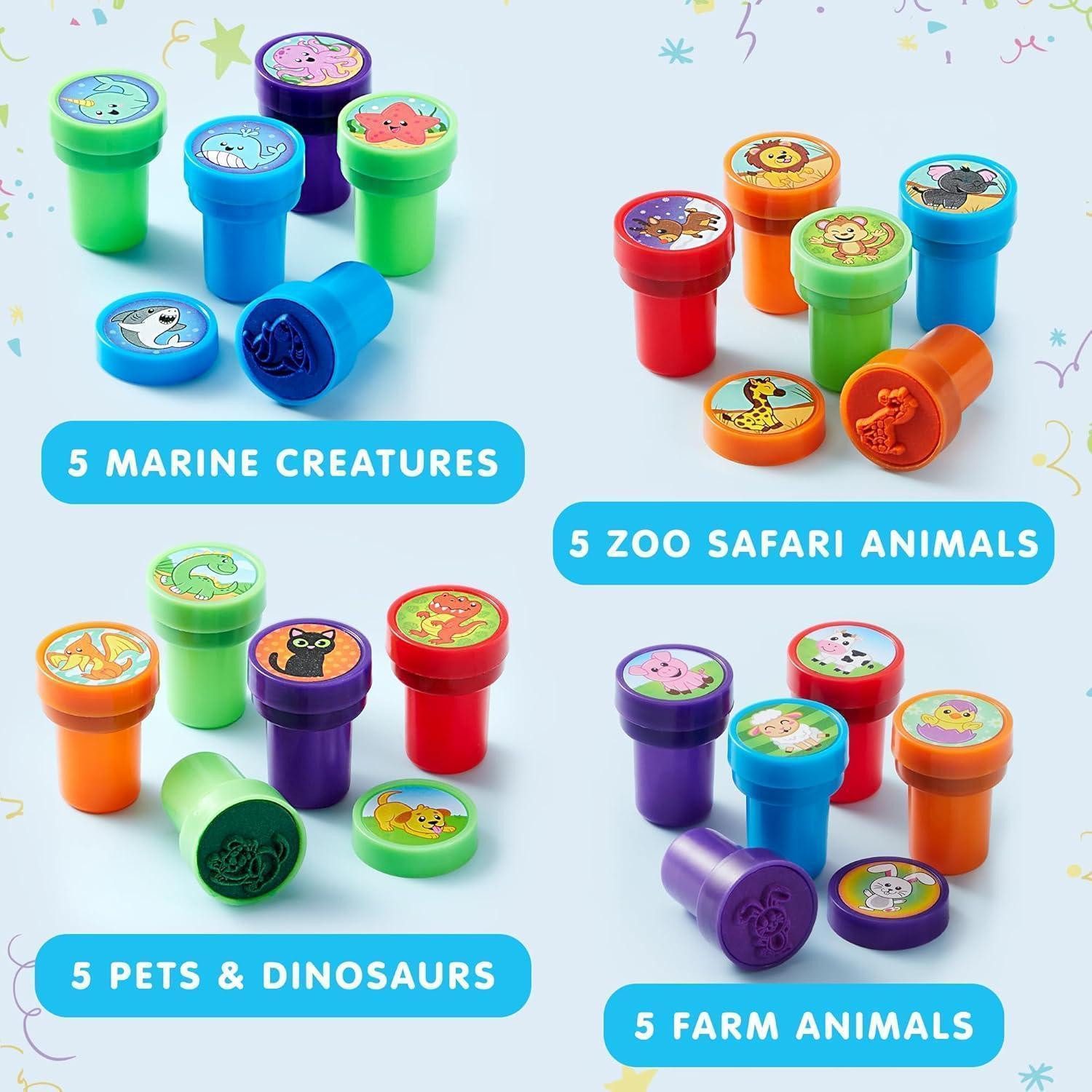 LuxusKollektion Stempel 50 Stück selbstfärbende Stempel Kindergeburtstag Party Halloween
