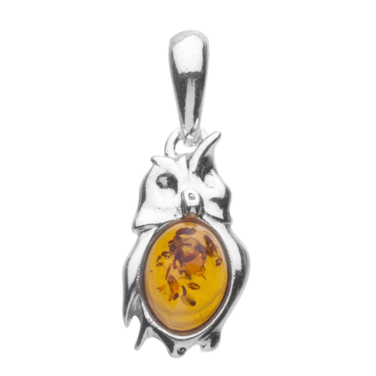 Kettenanhänger Ostsee-Schmuck Anhänger Eule Anhänger Eule