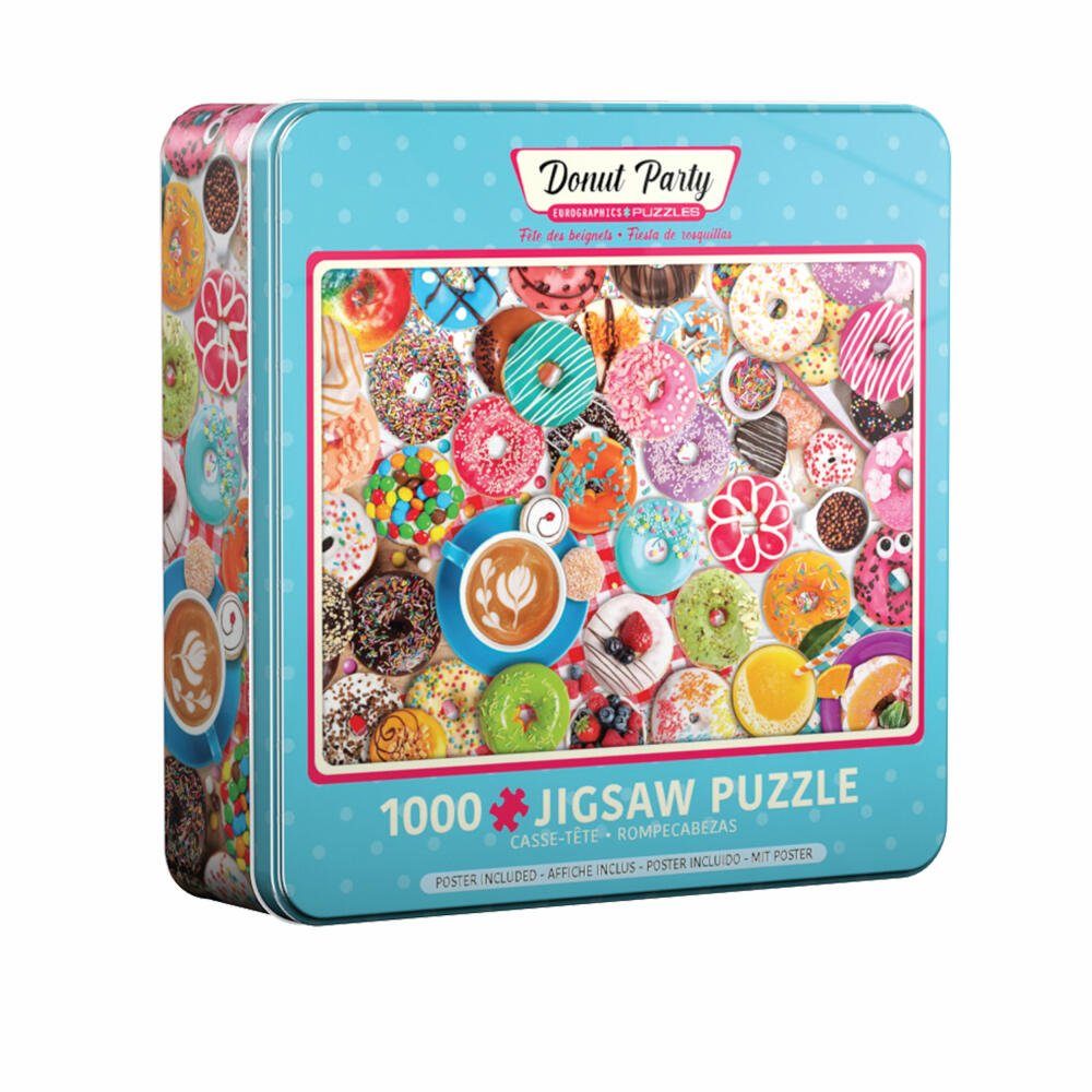 Puzzle in EUROGRAPHICS 1000 Puzzleteile Puzzledose, Donut Party