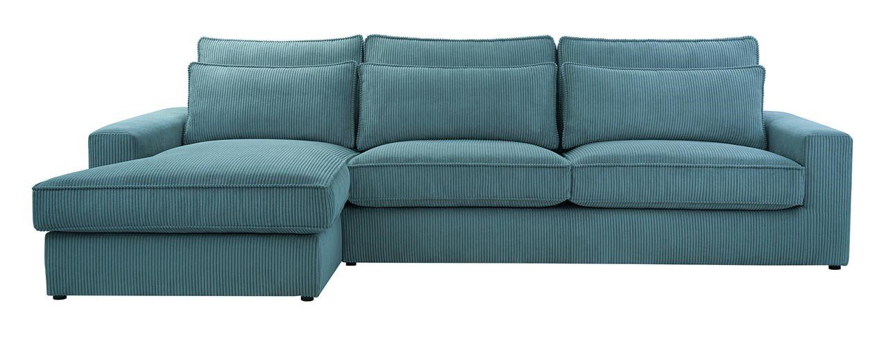 Couch, Kissen, Ecksofa Form Blau Lincoln lose - modern CANES, mit MÖBEL L Ecksofa MKS