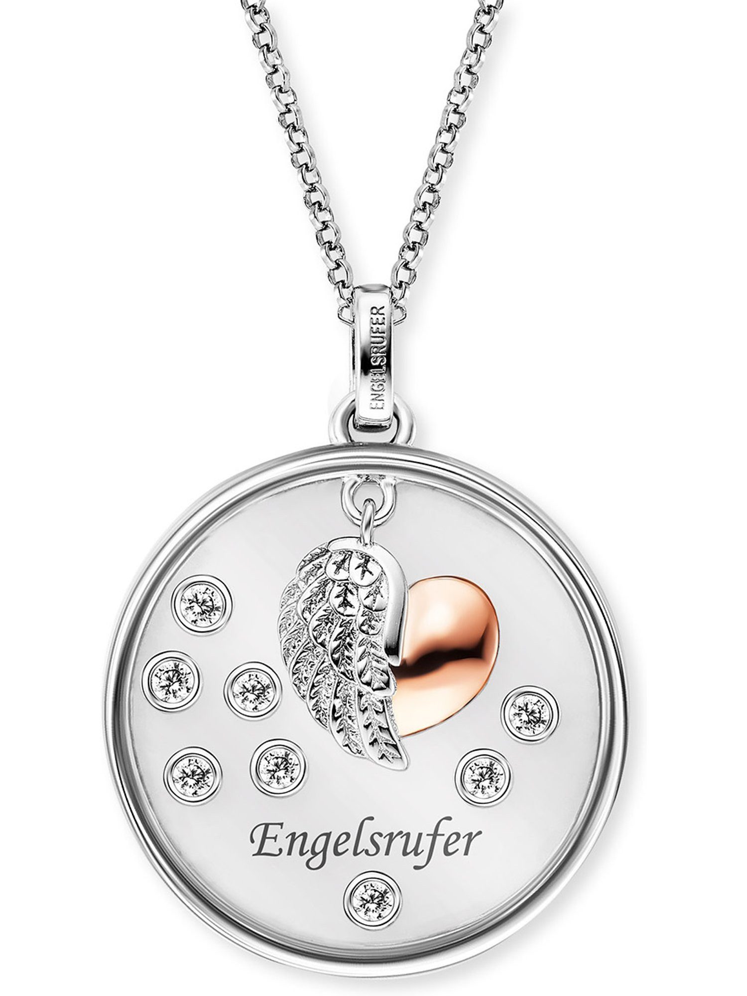 Engelsrufer Kette mit Anhänger Glaslinse Herzflügel, günstig online kaufen