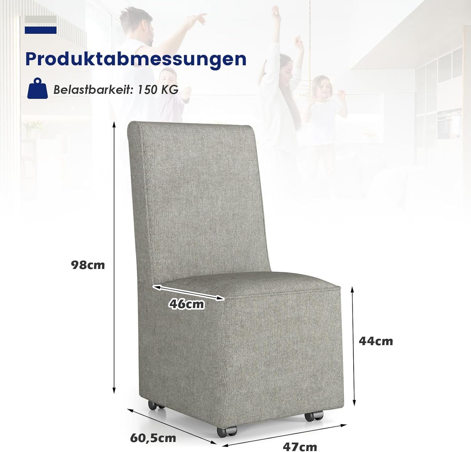 KOMFOTTEU Polsterstuhl Relaxsessel, mit Hoher Rückenlehne, bis 150 kg günstig online kaufen