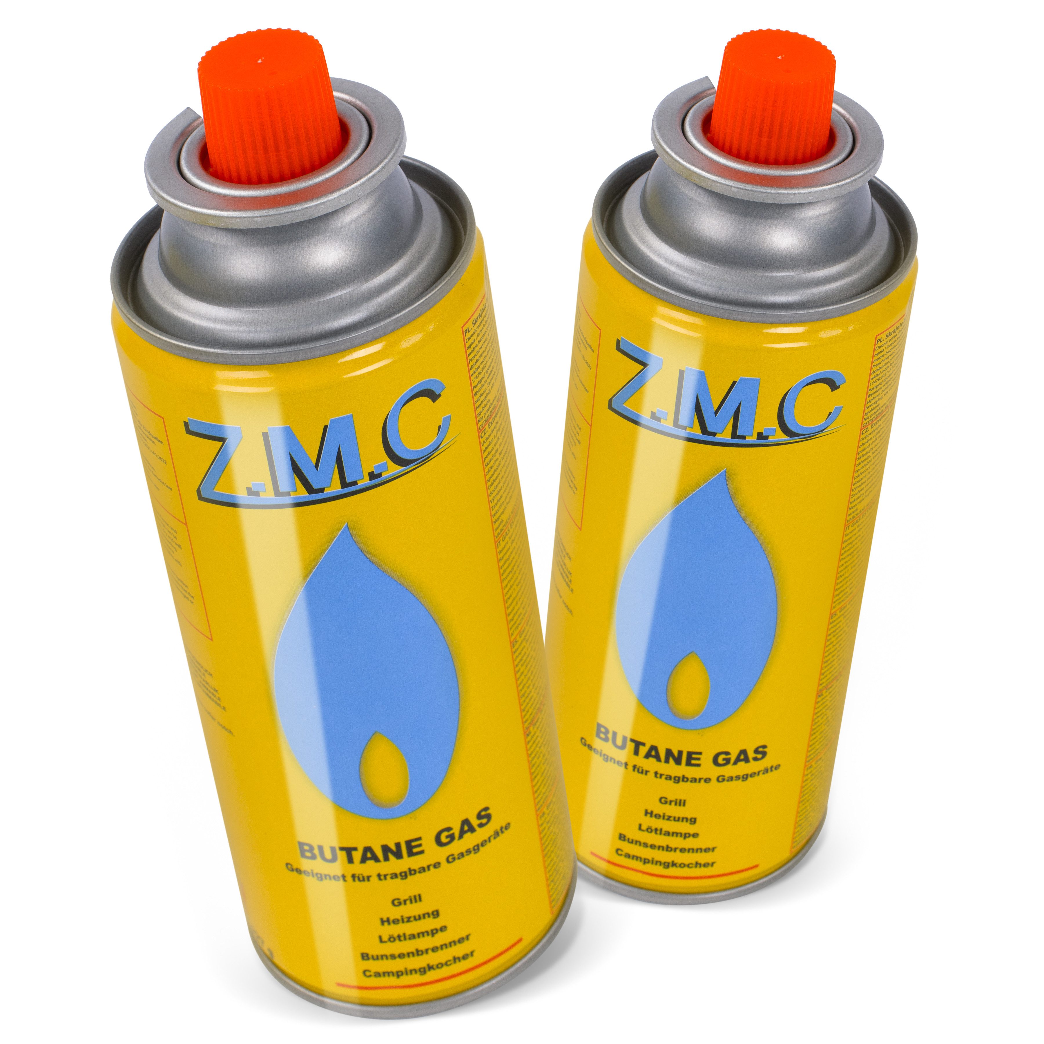 ZMC Gaskartusche Butan Gas Kartusche 227g Butangas Bajonett-Anschluss Gaskartusche, Zubehör für Gaskocher Campingkocher Brenner Gasheizung Gasbrenner, 1 St., MSF-1a Gaskartuschen Campinggas Bunsenbrenner Campingkocher
