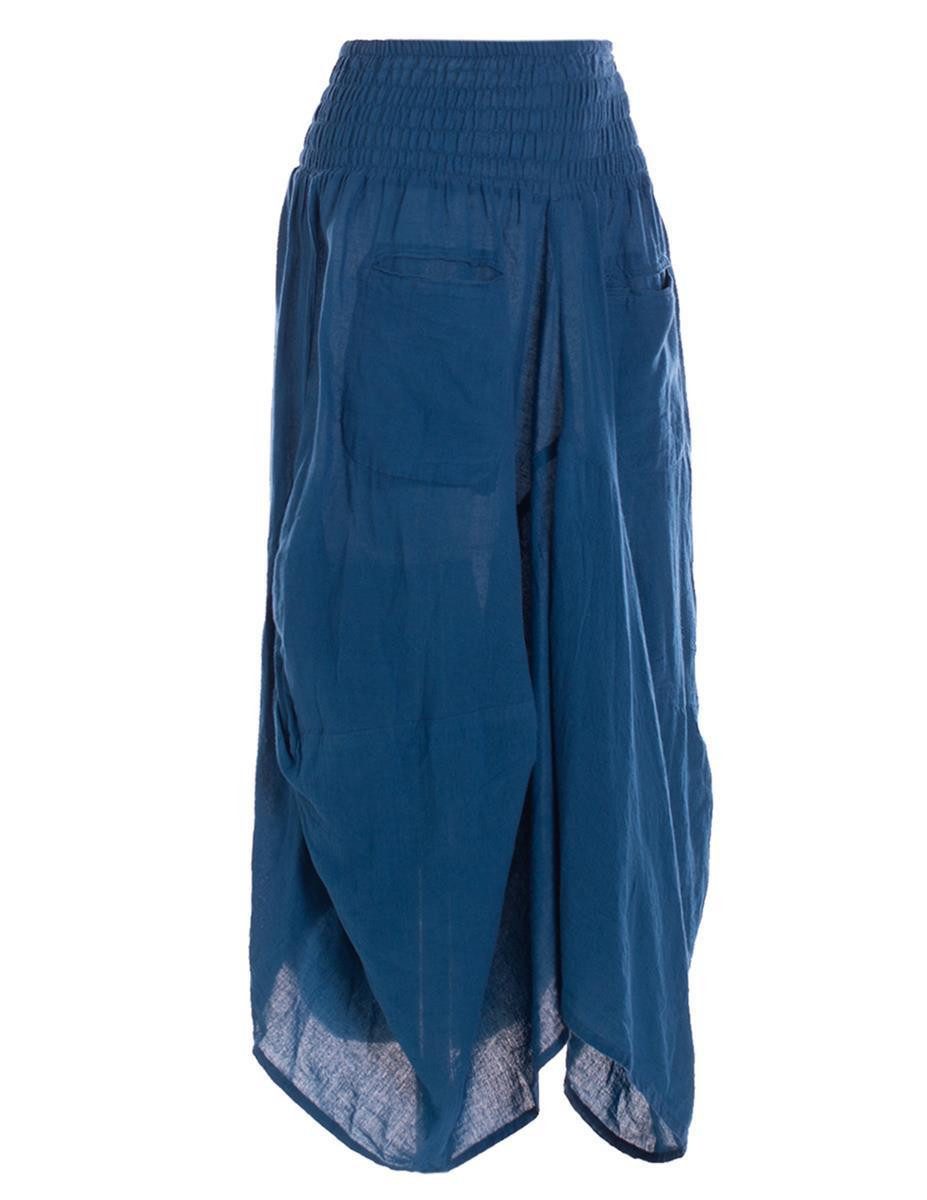 Vishes Maxirock Knöchel-Langer Luftiger Damen Sommer-Rock Einfarbig Sommerröcke Goa, Hippie, Boho Style