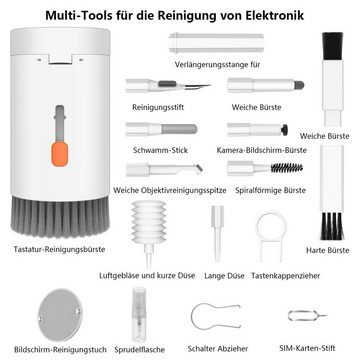 Coonoor Tastatur-Reinigungs-Set 20 in 1 Tastatur Reinigungsset mit Bürste, Kopfhörer Reinigungsset, (20-St), mit Bürste, Kopfhörer Reinigungsset