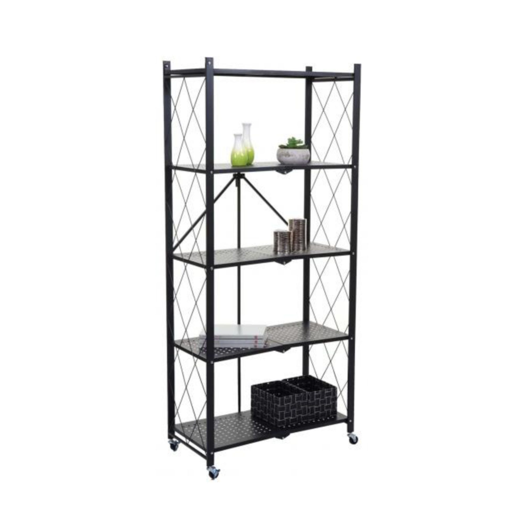 BERLINLODGE® Schwerlastregal Mehrzweckregal Wohnreal Küchenregal Rollbares günstig online kaufen