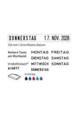 TRODAT Stempel Der Trodat Printy 4817/B –, Datum und Wochentage