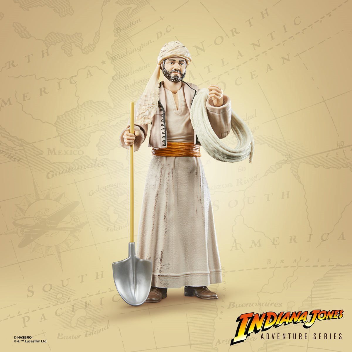 Hasbro Actionfigur Indiana Jones Adventure Raiders of the Lost Ark Sallah Actionfigur