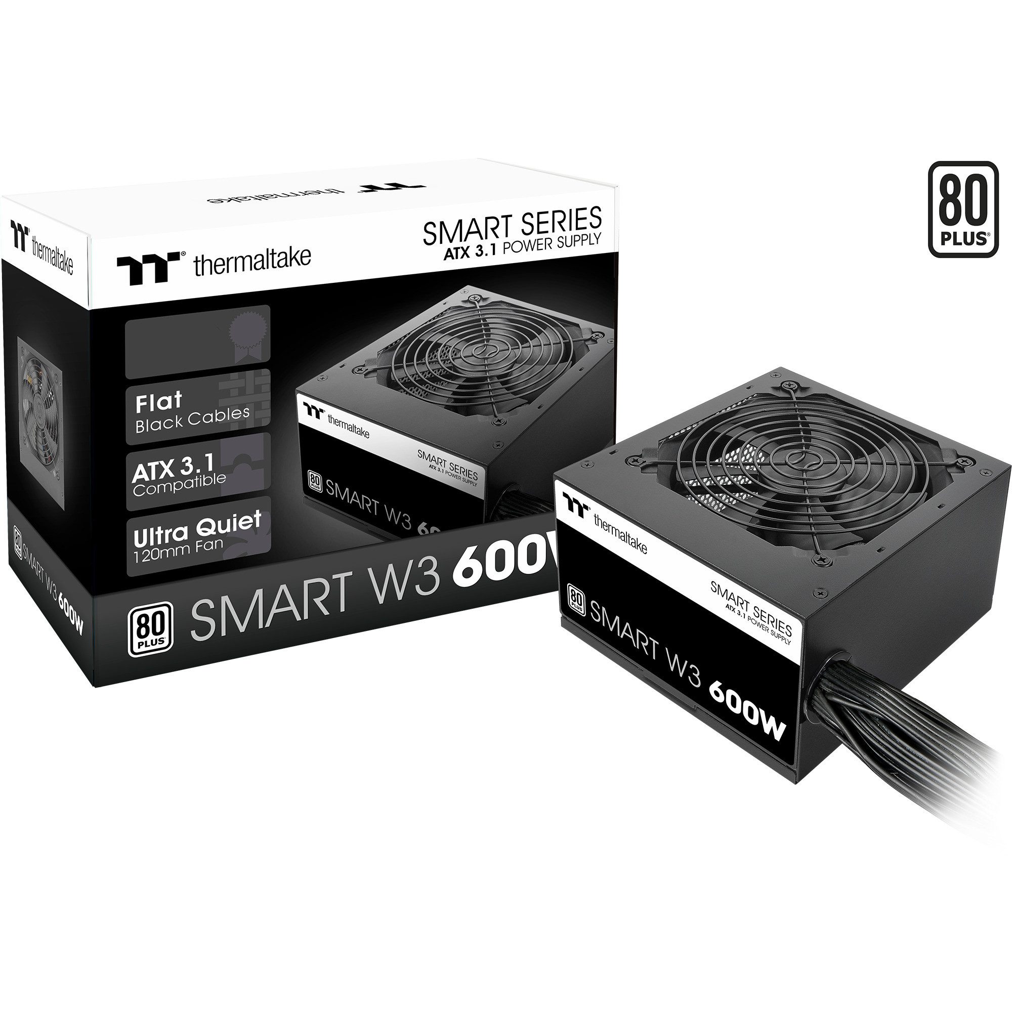 Thermaltake Thermaltake Smart W3 0600W, PC-Netzteil PC-Netzteil (80 PLUS)
