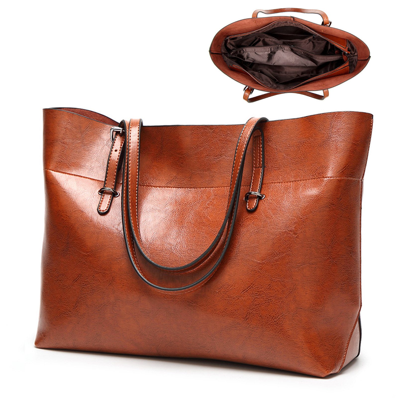 Handtasche Damen Henkeltasche Freizeittasche Tragetasche Tasche Vintage