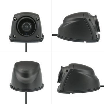 VSG24 Rückfahrkamera ASSISTENT HD Seitenblickkamera für LKW& Wohnmobile 150° Rückfahrkamera (Nachtsicht, Wetterfest IP67, 150° Blickwinkel, inkl. Adapter, 12-24V)
