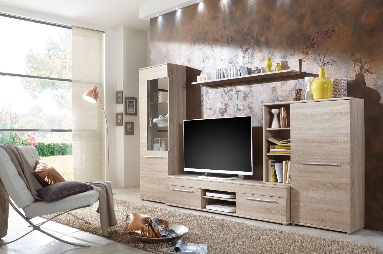 BMG Möbel Wohnwand CANNES (Set, 3-tlg) - BMG Möbel