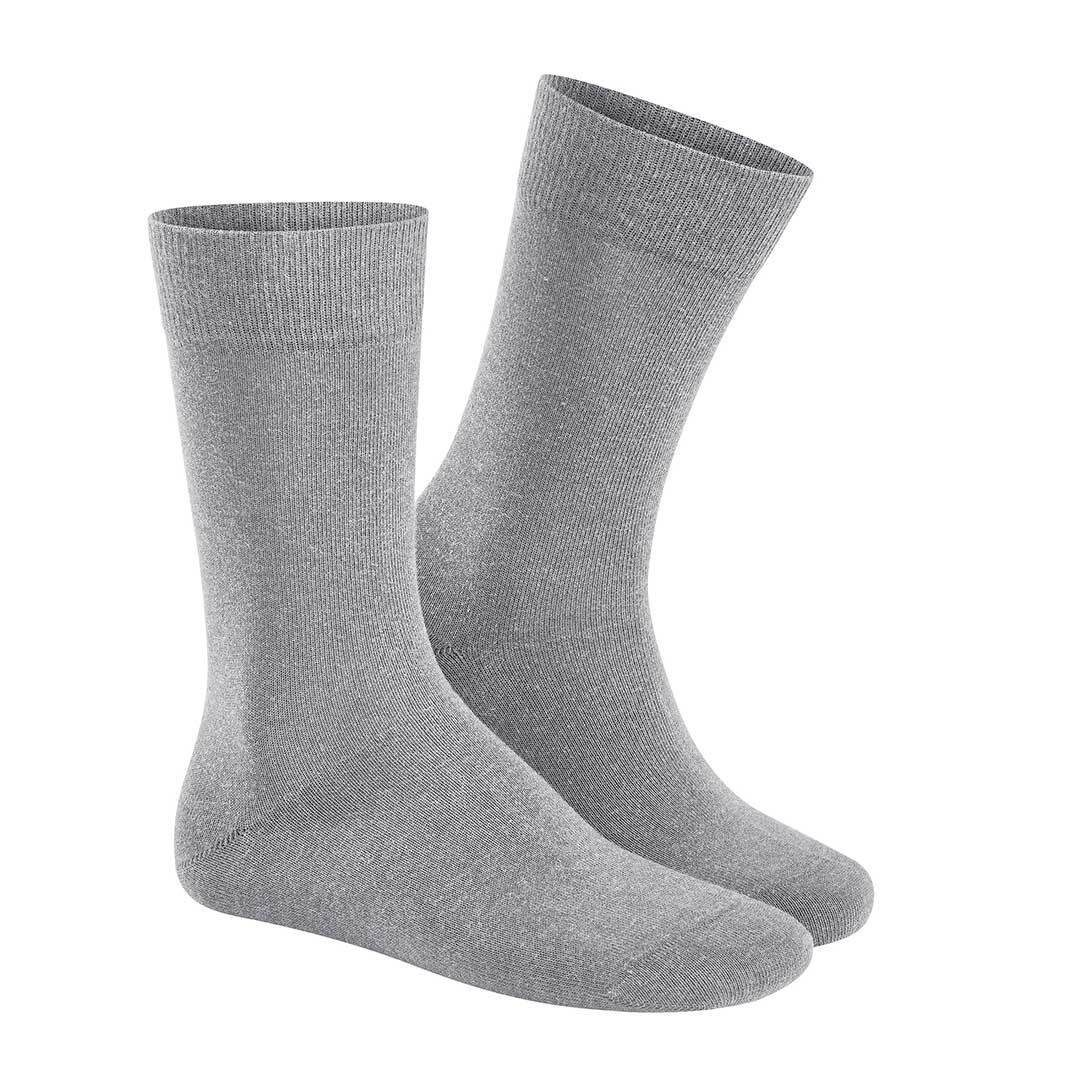 Hudson Basicsocken Silber COTTON (1-Paar) RELAX Gummi Baumwollsocken 0502 Herren ohne