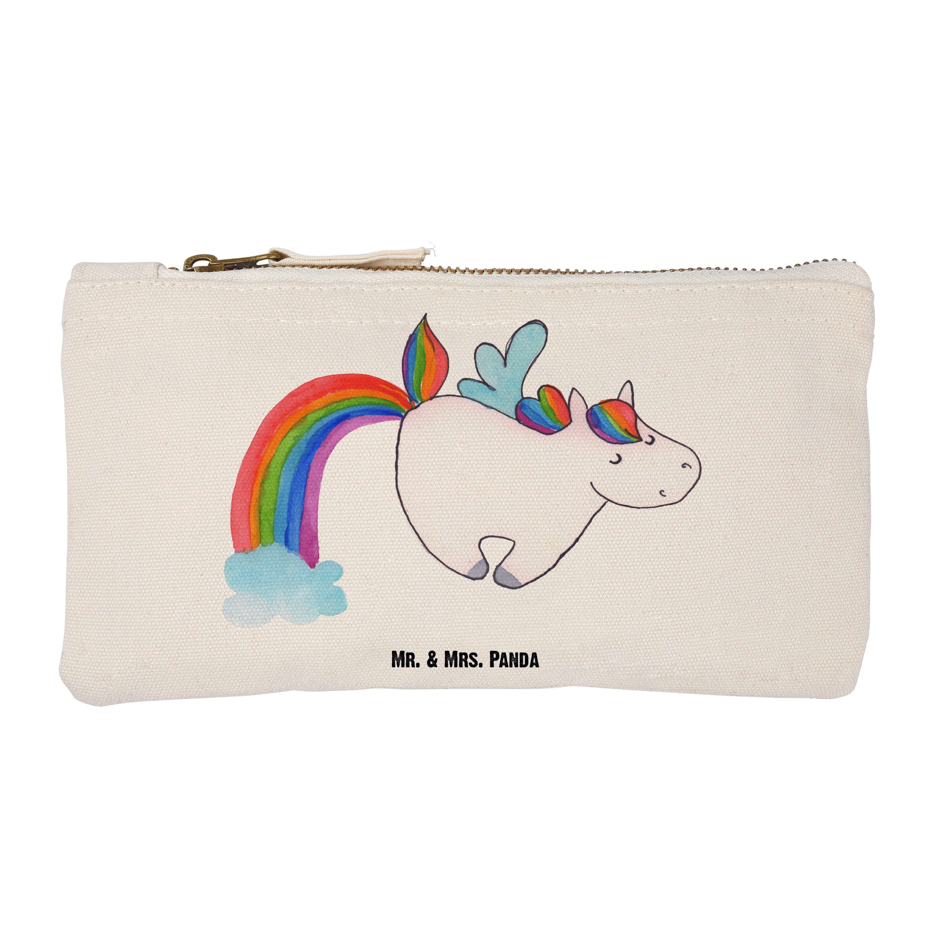 Mr. & Mrs. Panda Kosmetiktasche Größe S Klein Einhorn Pegasus - Weiß - Geschenk, Schminktasche, Erwac (1-tlg), Diverse Größen