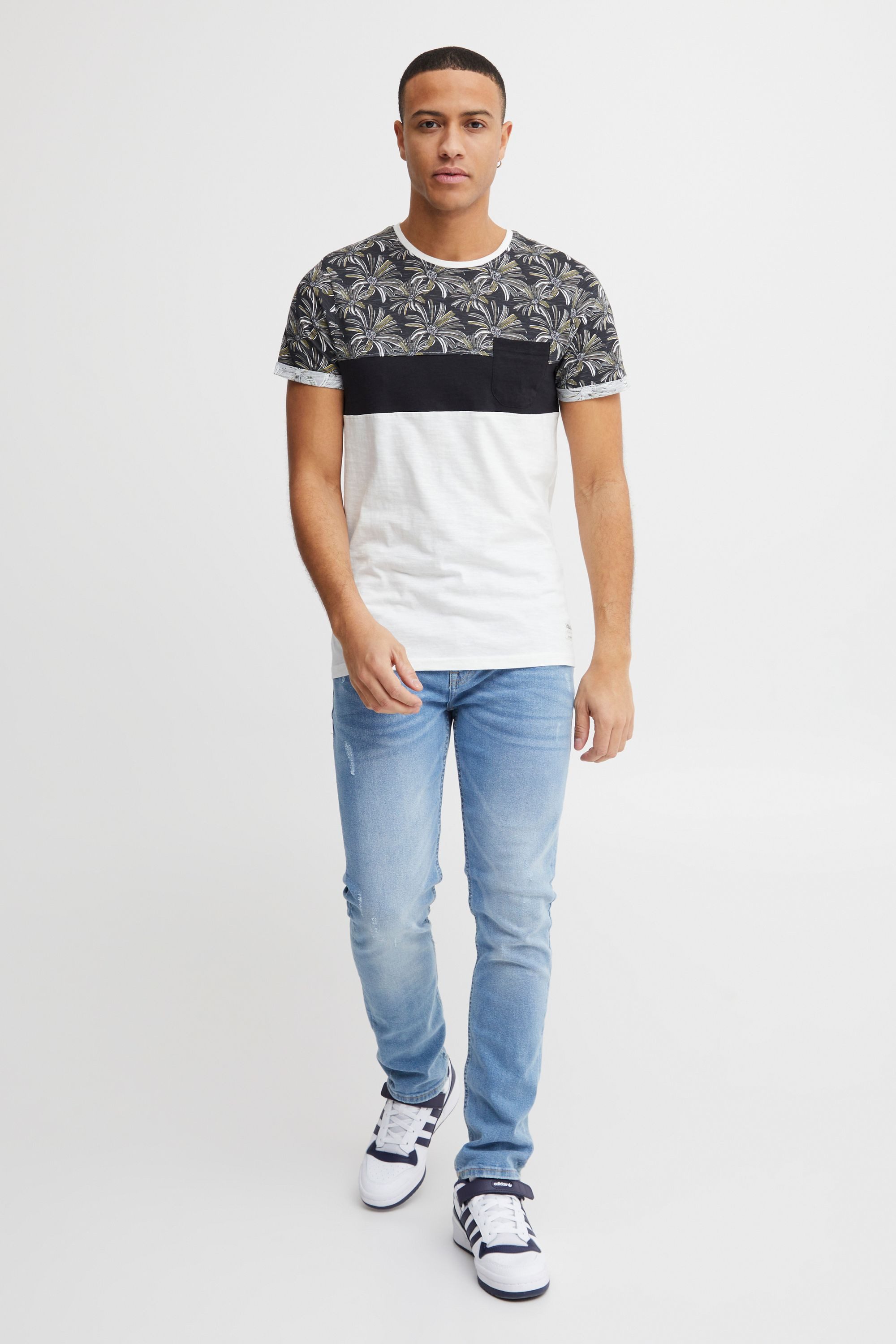 !Solid Rundhalsshirt SDFlorian Kurzarmshirt mit Bustttasche