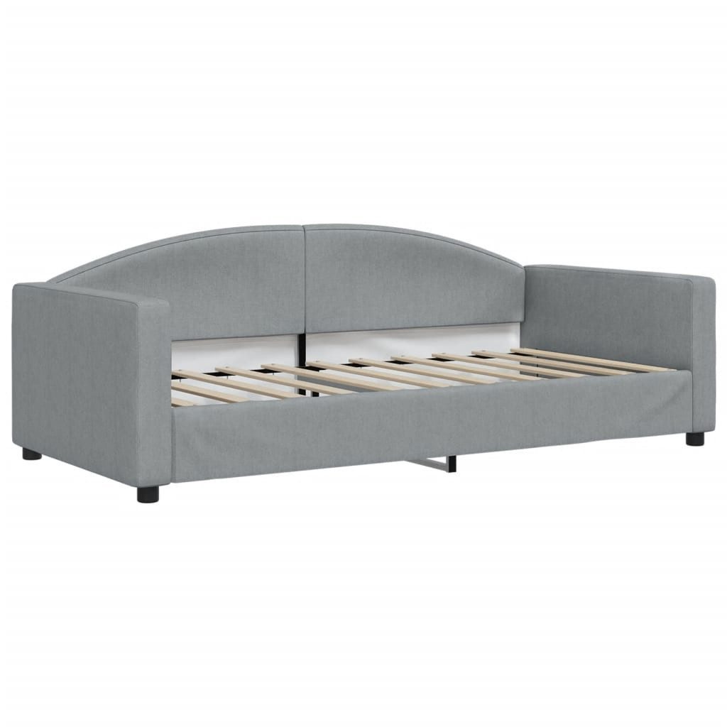 vidaXL Bett Tagesbett mit Matratze Hellgrau günstig online kaufen
