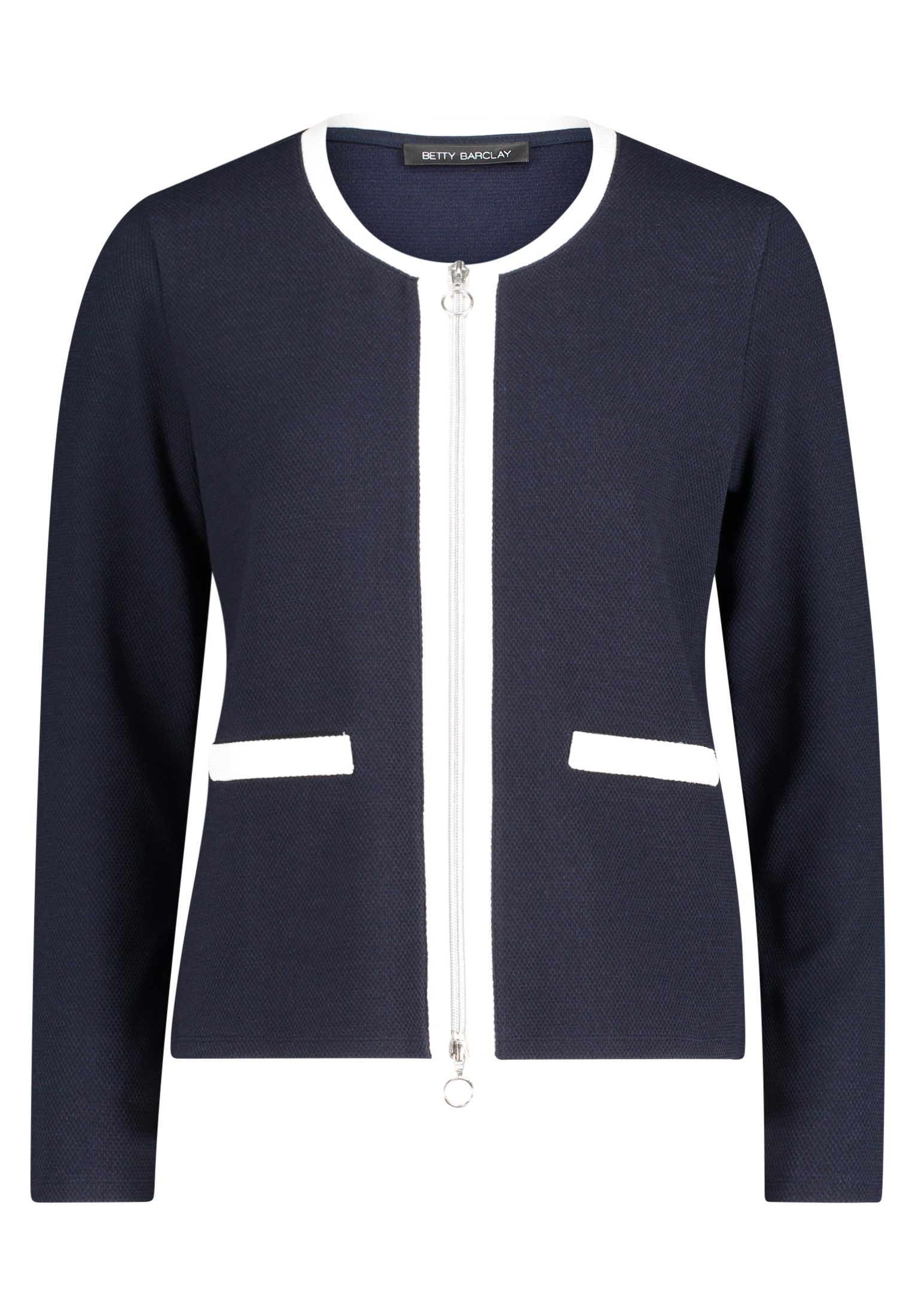Betty Barclay Sweatjacke Damen mit Struktur Materialmix