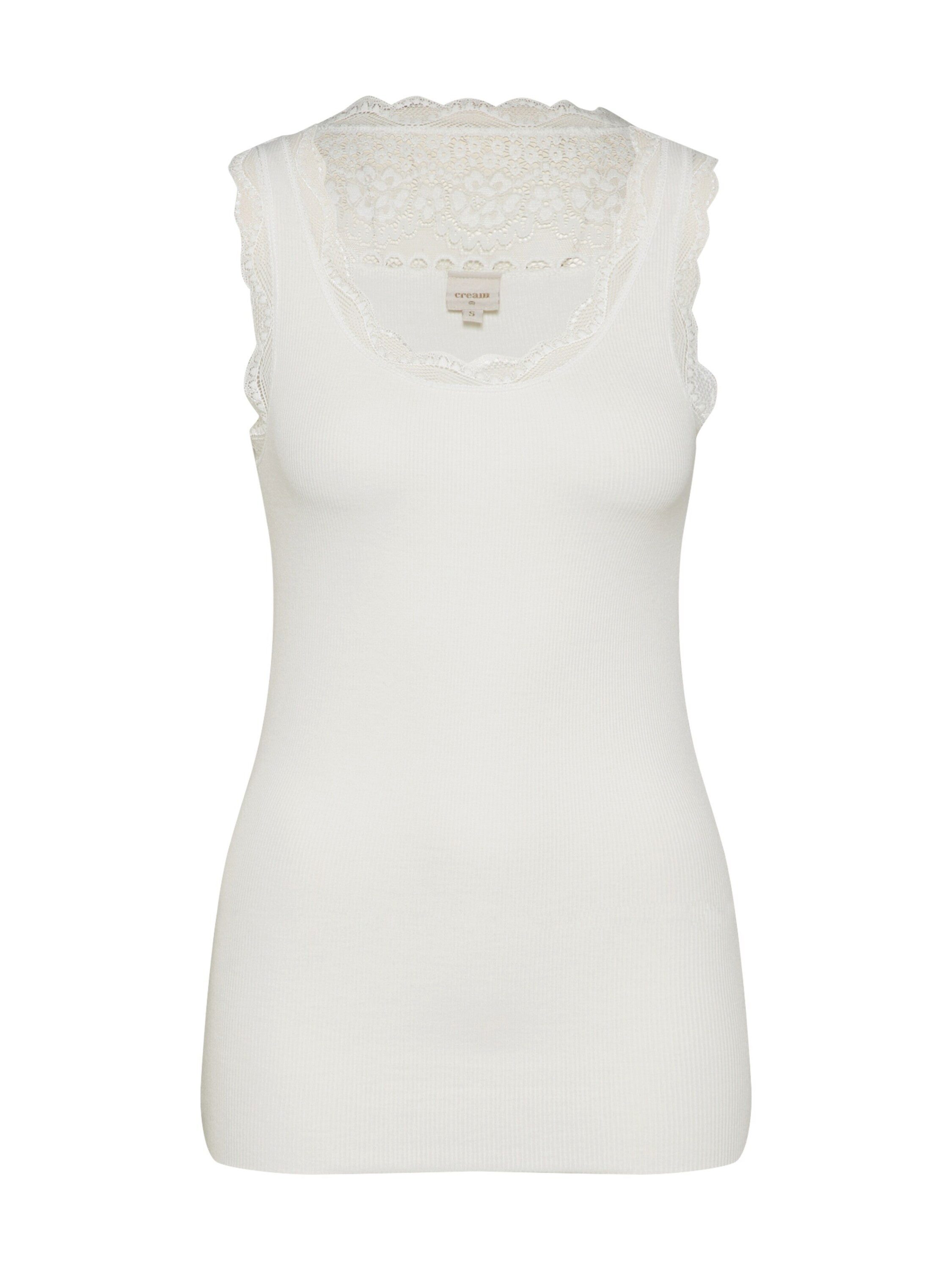 Cream Shirttop Vanessa (1-tlg) Spitze