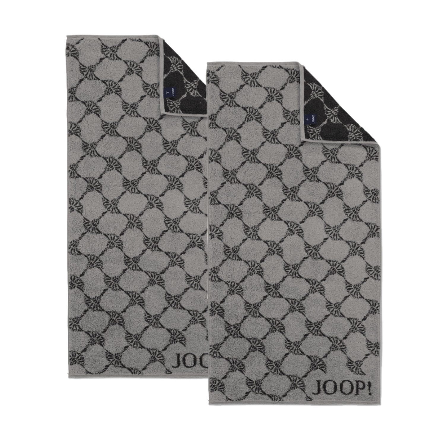 JOOP! Handtuch 2 Stück Joop! Handtuch Cornflower 1721-77 platin 50x100, Wal günstig online kaufen