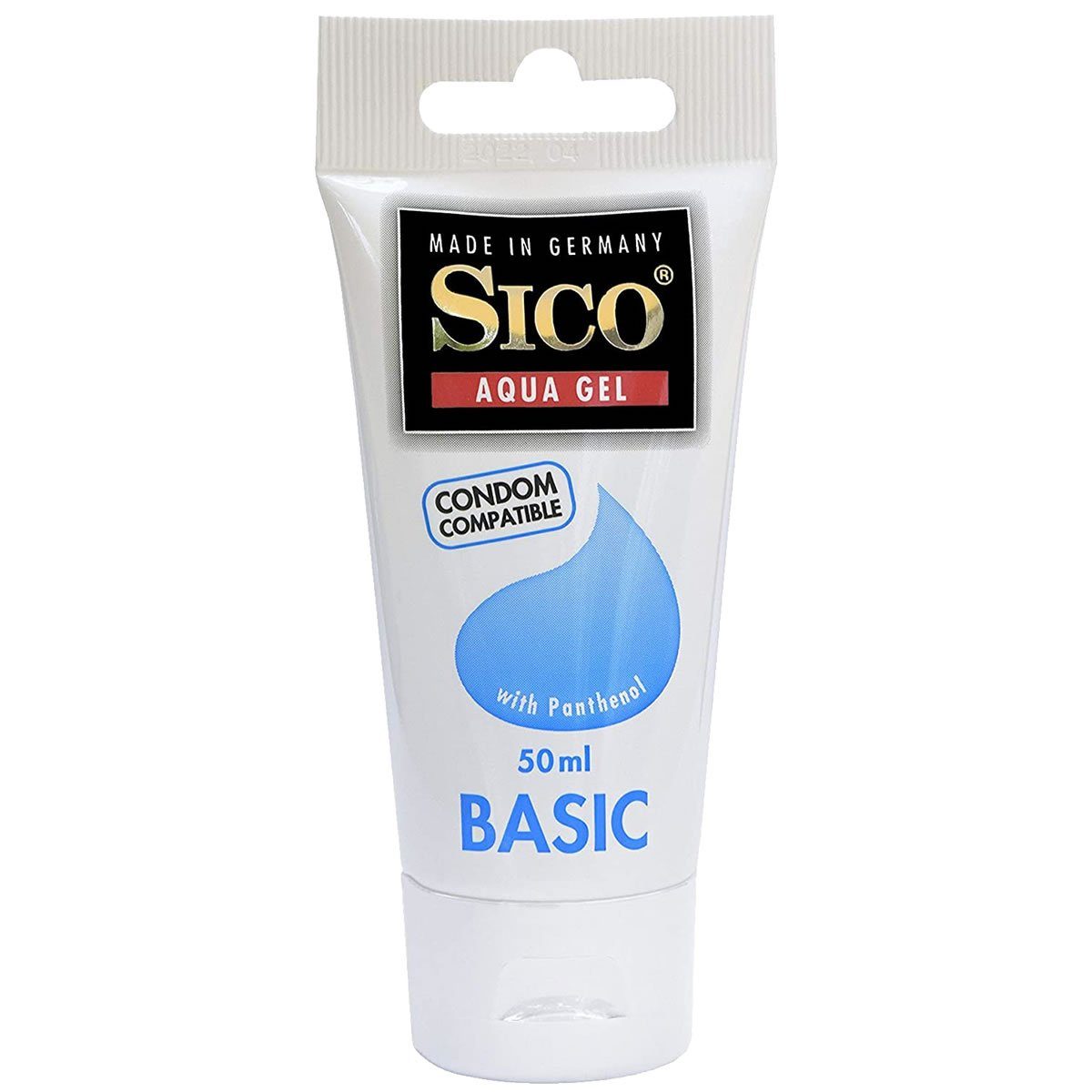 SICO Gleitgel Aqua-Gel Basic - mit Panthenol, Tube mit 50ml, hautfreundliches Gleitgel