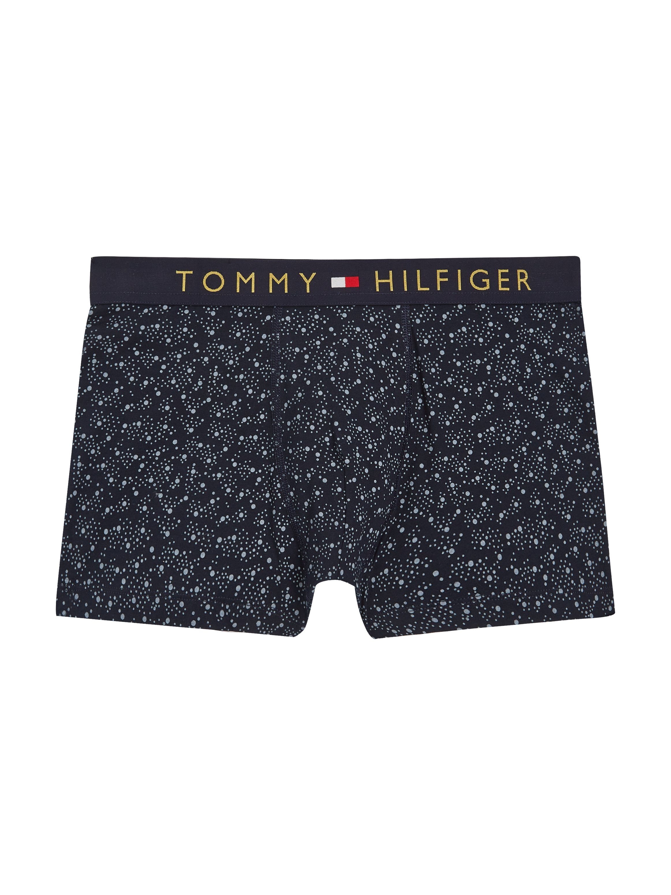 & (2-St) SOCK mit Logo-Elastikbund TRUNK PRINT Underwear Tommy Trunk GOLD Hilfiger WB SET