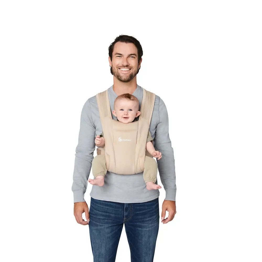 Ergobaby Babytrage Embrace Soft Air Mesh Neugeborenentrage Cream