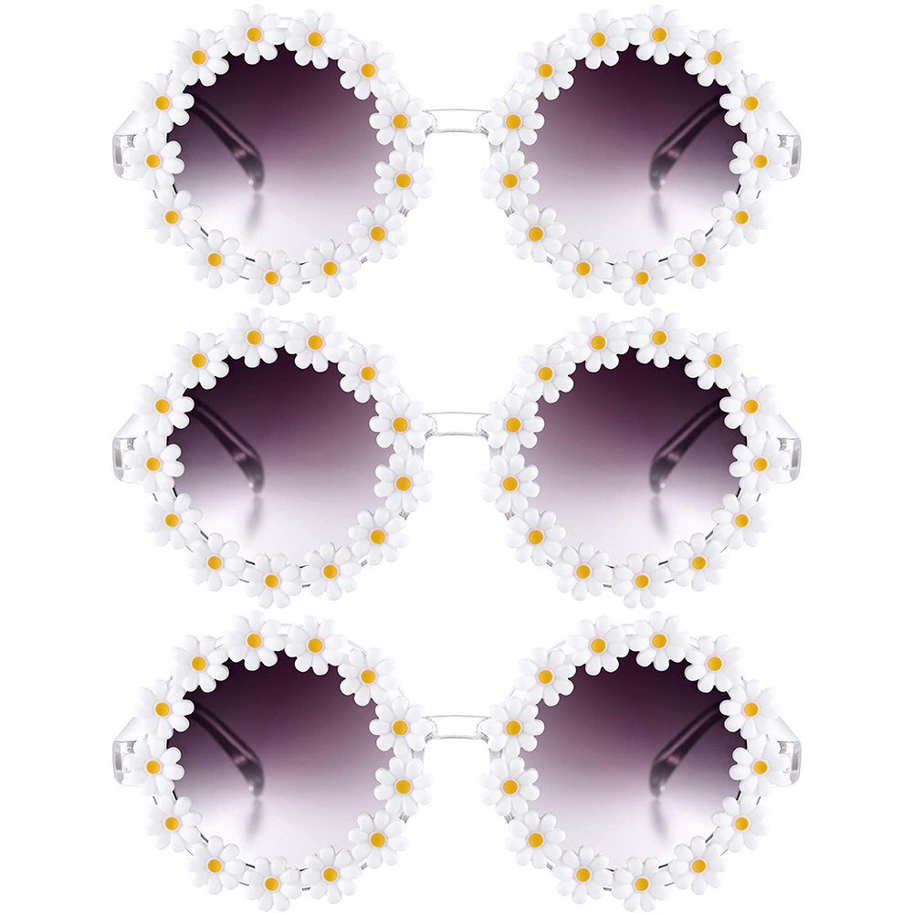 Damen/Herren Runde Gänseblümchen Klassische Sonnenbrille Sonnenbrille GelldG Noble