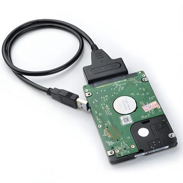 Retoo USB 3.0 zu SATA Adapter Kabel 2.5 Zoll HDD SSD Externe Festplatten Computer-Adapter SATA, USB 3.0 Typ A zu USB 3.0 Typ A, Zeitsparend, Plug & Play
