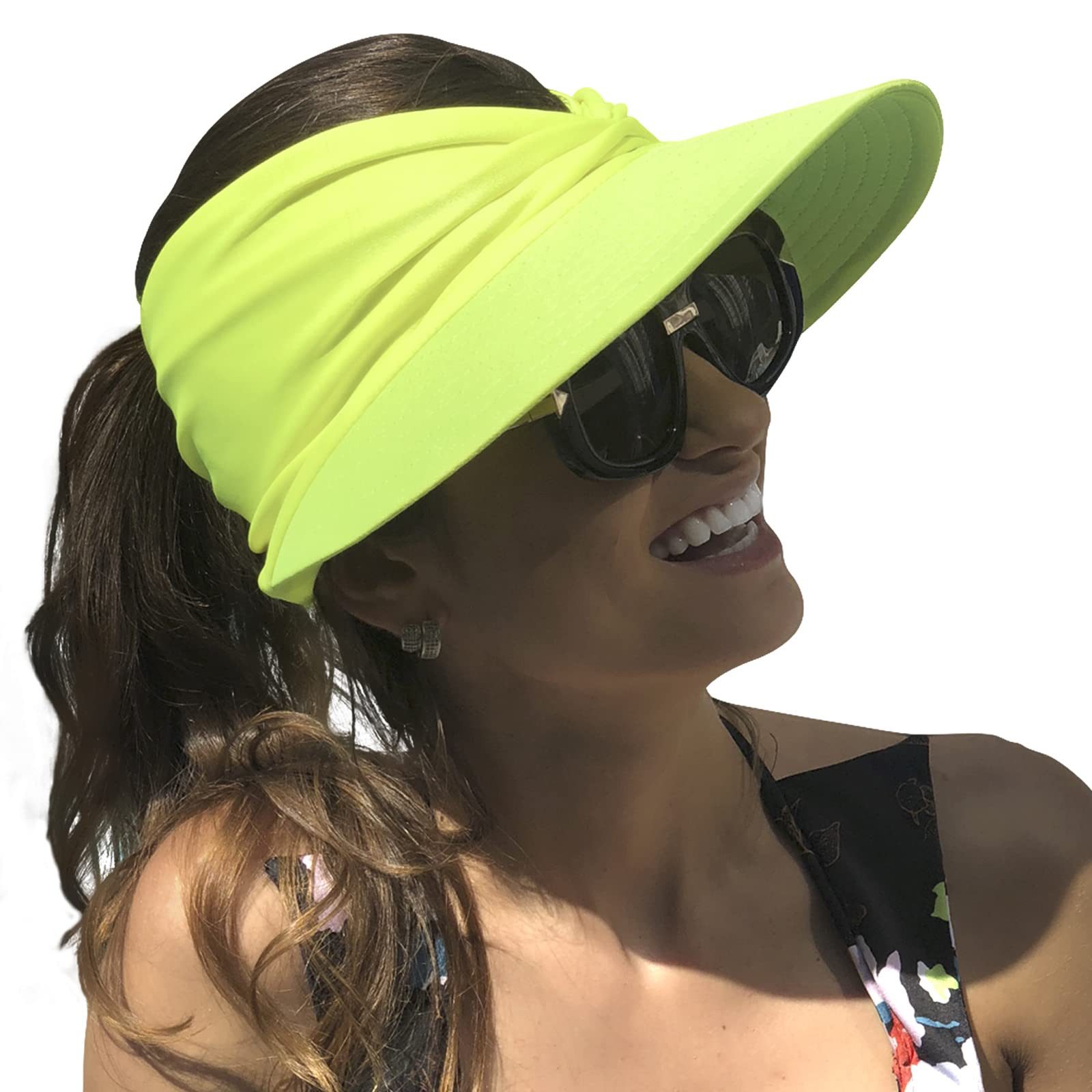Cachito Strohhut Strohhut Sun Visor Hüte für Damen, verstellbare leichte Sommerhut