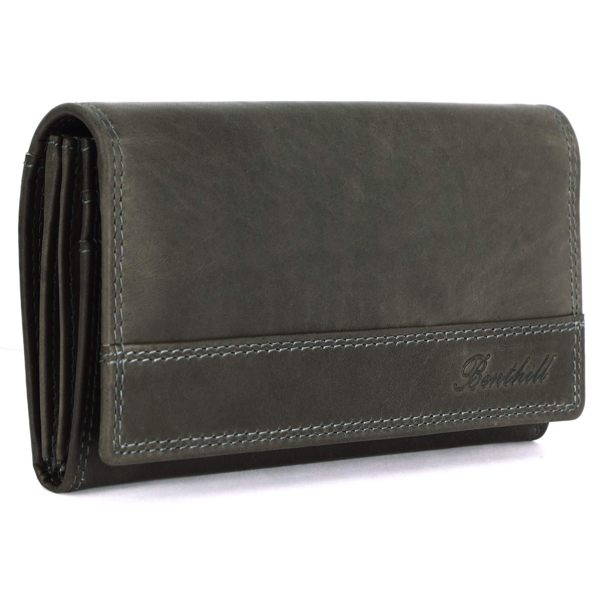 Benthill Geldbörse Damen Echt Leder Portemonnaie RFID Portmonee viel Karten günstig online kaufen