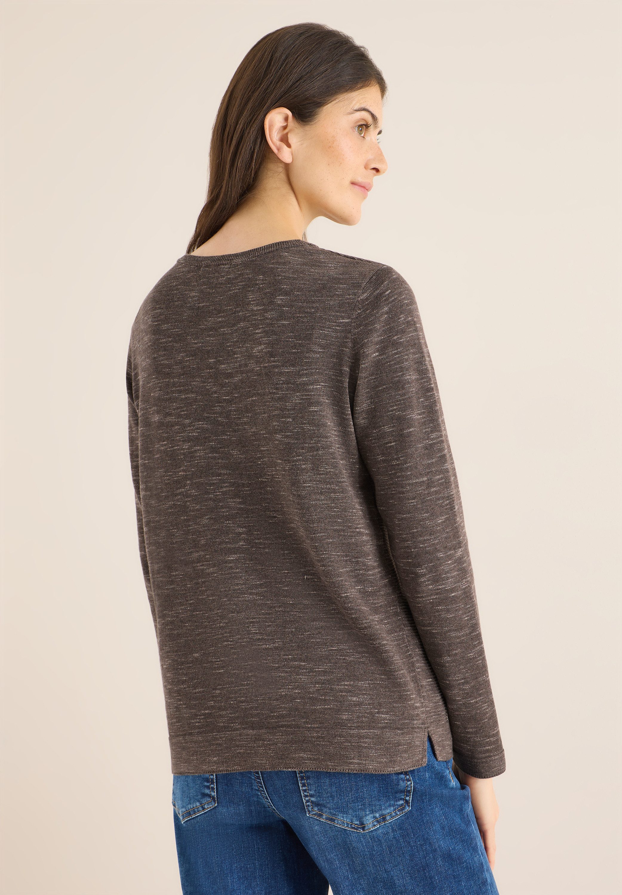 CECIL Strickpullover mit Rundhalsausschnitt