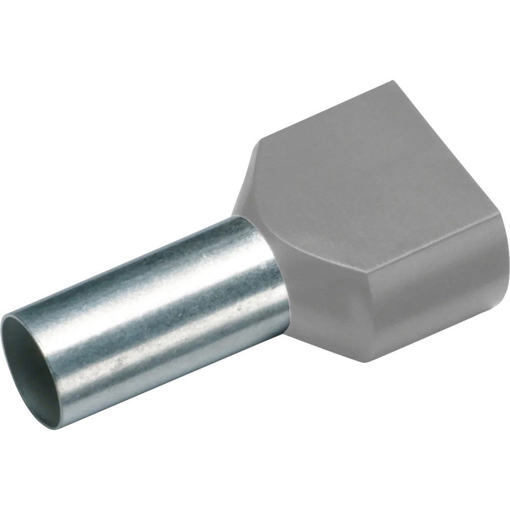 Cimco Aderendhülsen Cimco 187706 Zwillings-Aderendhülse 1 mm² Teilisoliert Rot 100 St., Zw.Aderendh. 2x1,0mm² x 10mm, rot