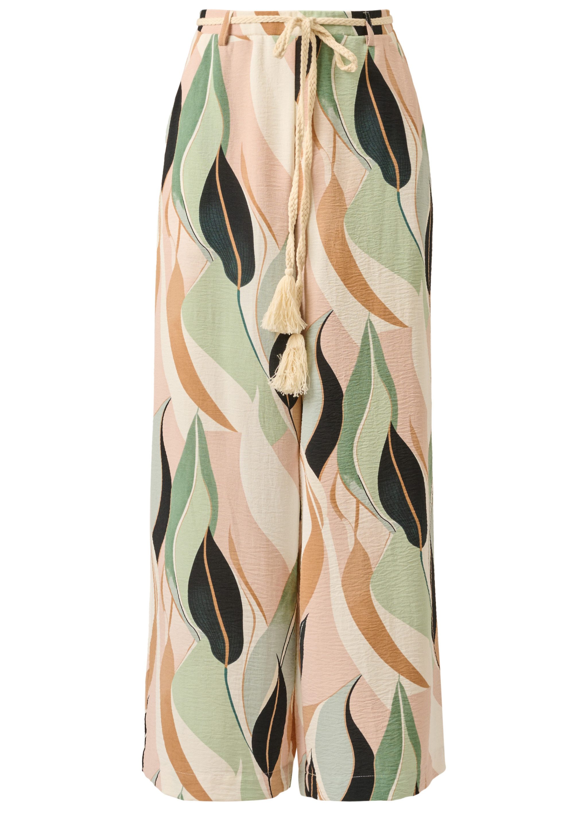 Adrianna Papell Stoffhose Airflow Pant with Belt Weit geschnittene Hose mit Blumenmuster