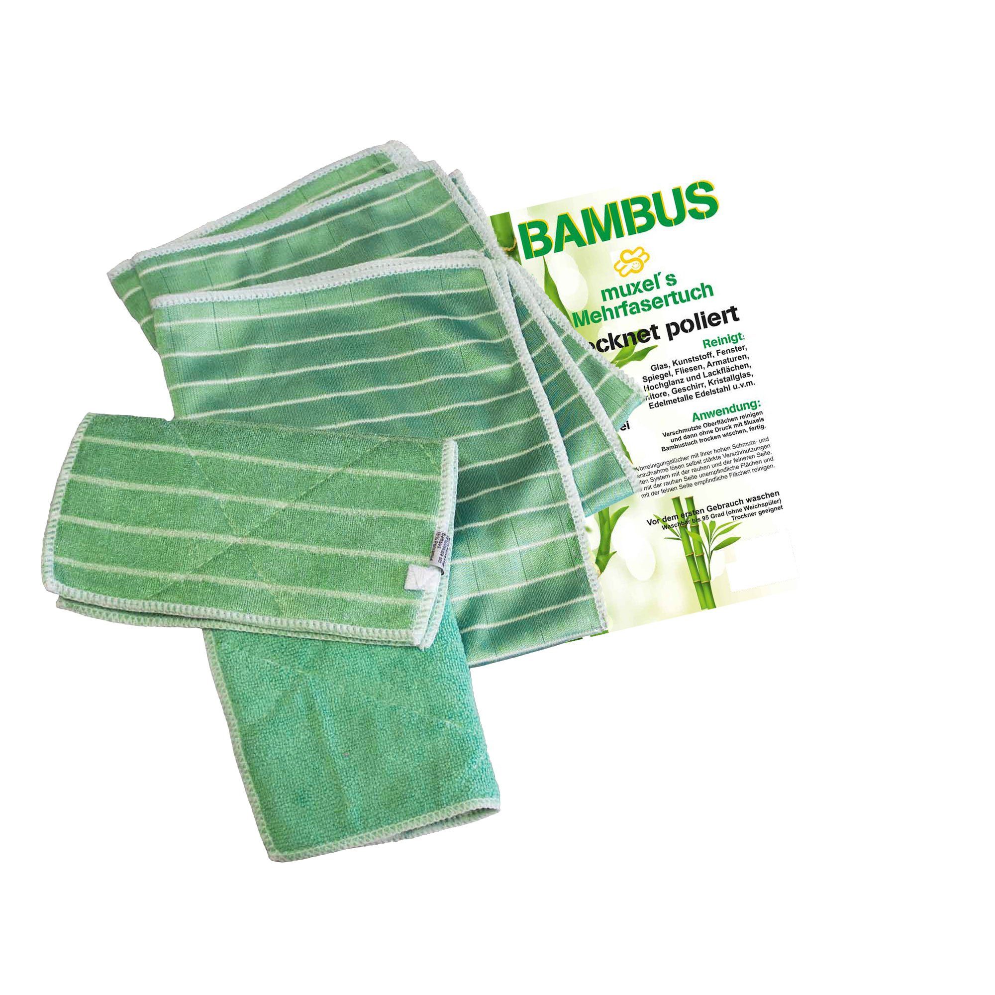 Muxel Muxel® Reinigung Bambus Tuch Set Reinigungstücher (66% Polyester / 18% Viskose aus Bambus/ 16% Polyamid, 40)