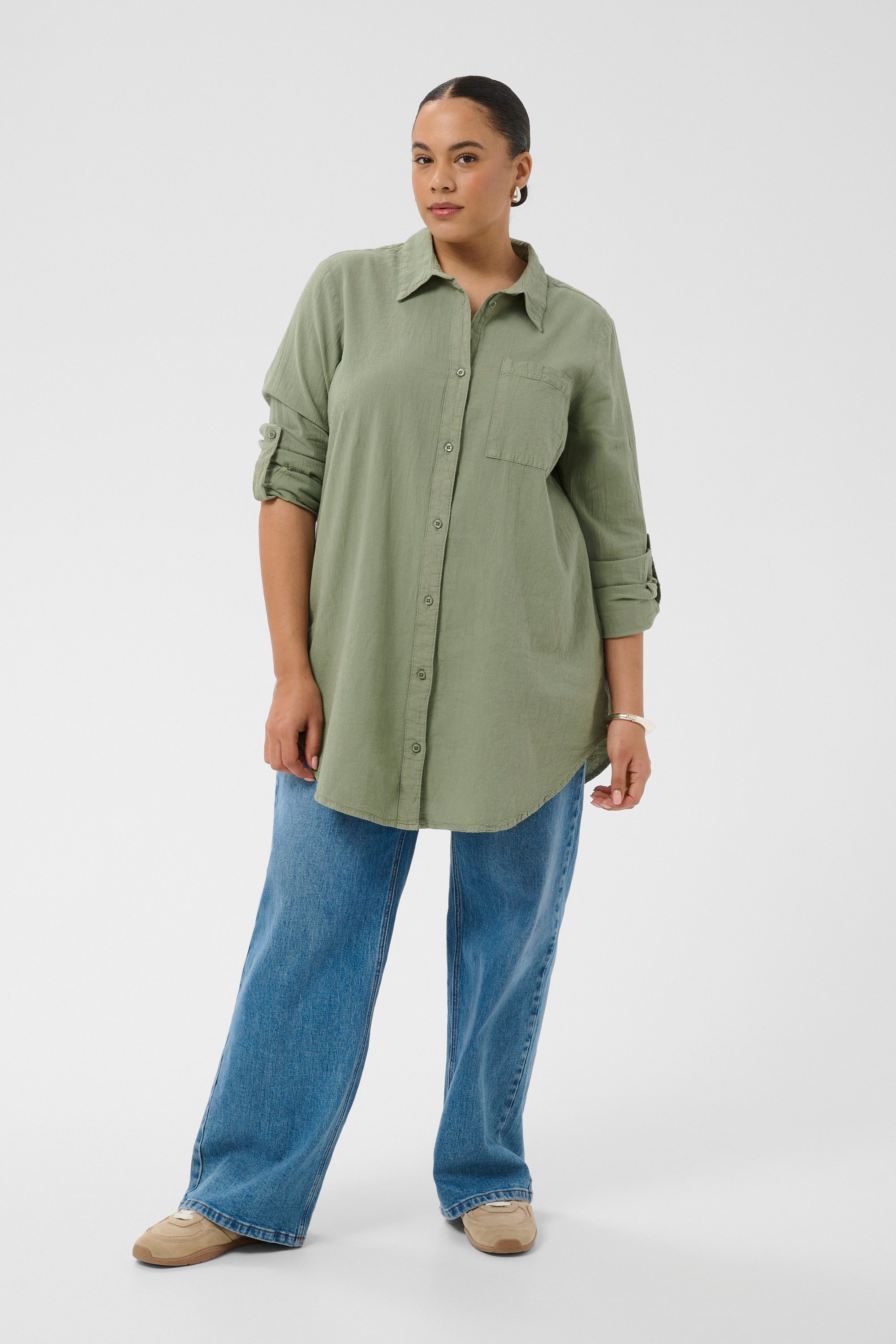 KAFFE Curve Tunikakleid Tunika KCnana Große Größen