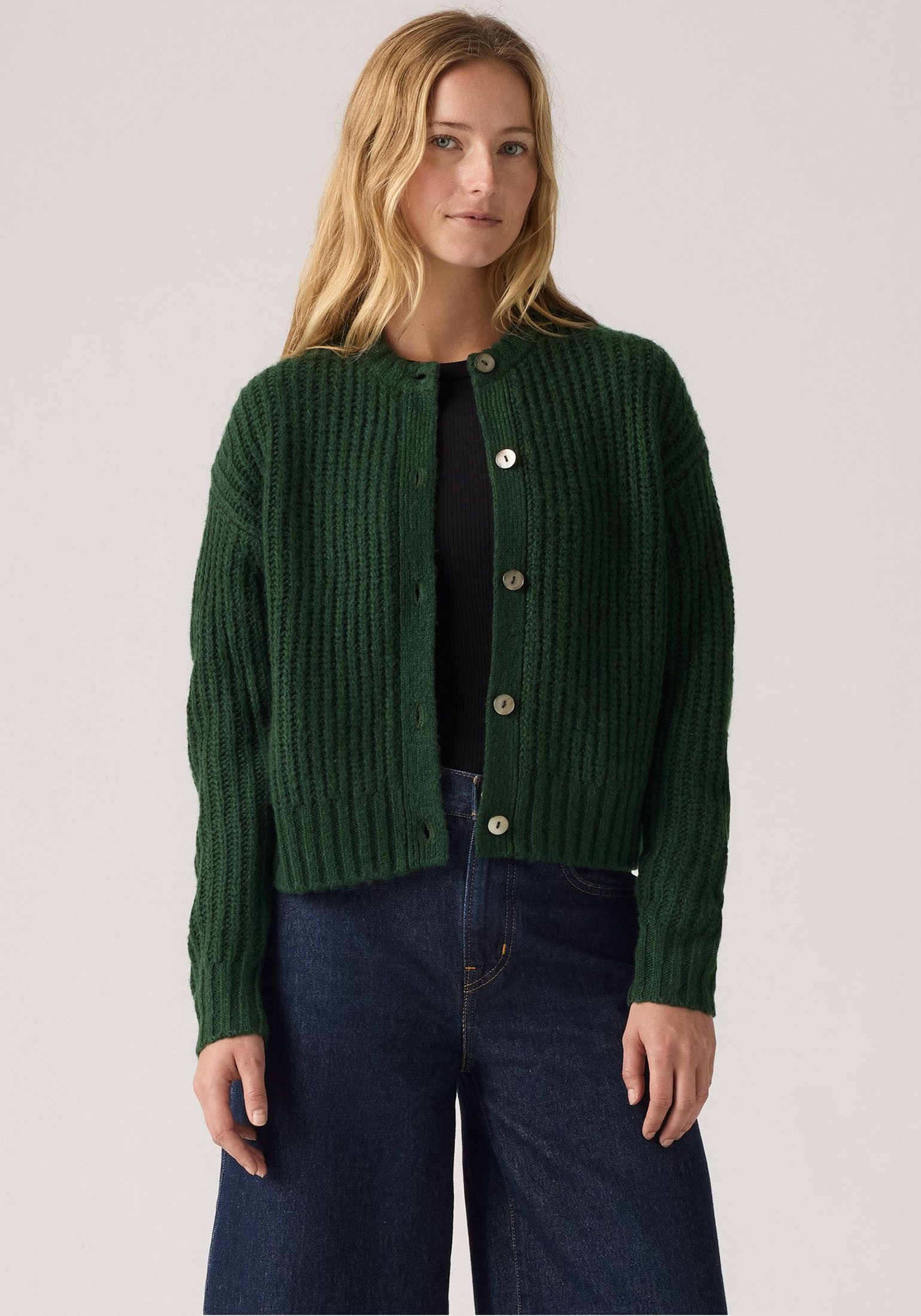 Levi's® Strickjacke Wärmender, pflegeleichter Materialmix günstig online kaufen