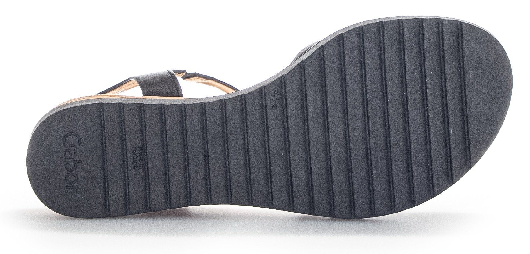 Gabor Sandalette mit modischem Knoten, schwarz G Weite