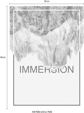 Komar Poster Immersion Sand, Abstrakt, Sprüche & Texte (1 St), Kinderzimmer, Schlafzimmer, Wohnzimmer