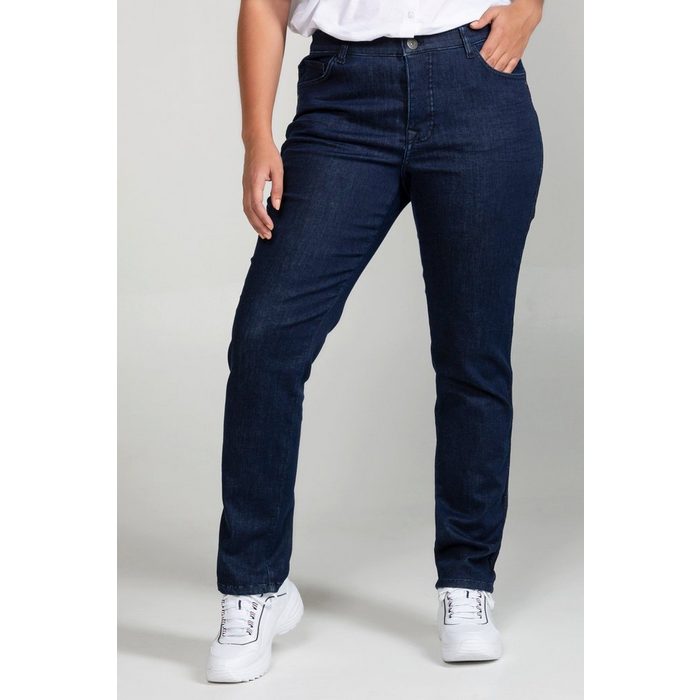 Ulla Popken 5-Pocket-Jeans Jeans mit Galonstreifen SAMMY