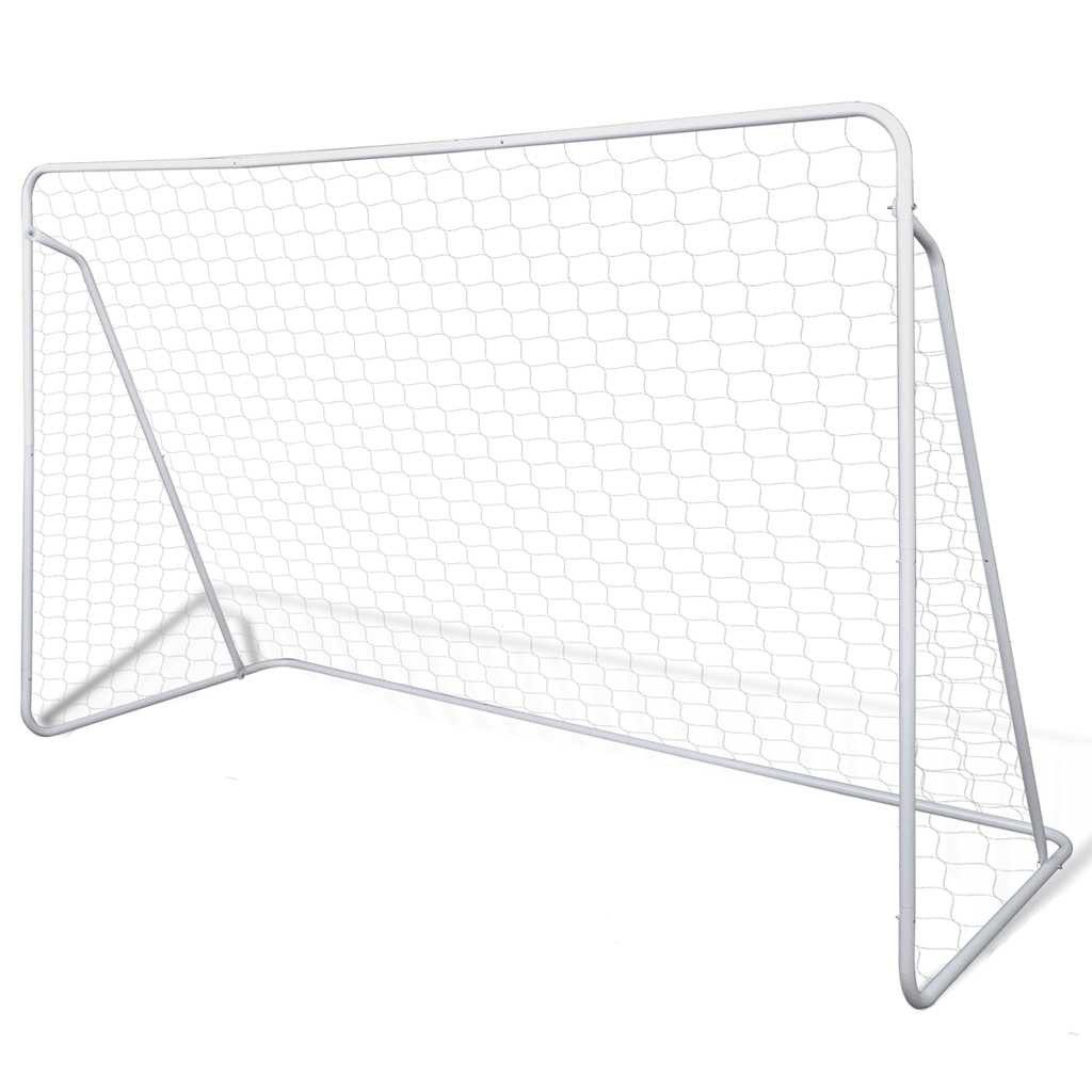 vidaXL Fußballtor Fußballtor 240x90x150 cm Stahl Hochwertig