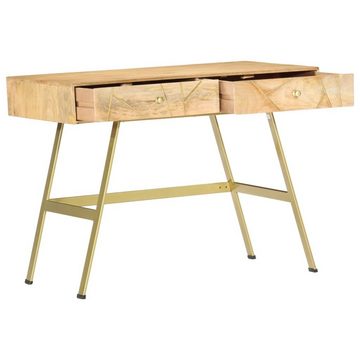 vidaXL Schreibtisch Schreibtisch mit Schubladen 100x55x75 cm Massivholz Mango