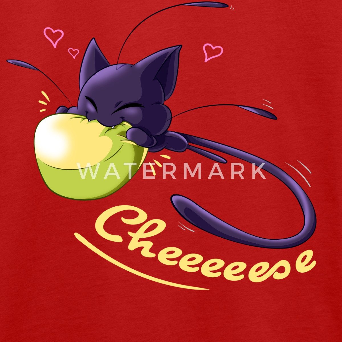 Spreadshirt T-Shirt Miraculous Plagg Liebt Käse Camembert Teenager Premium T-Shirt (1-tlg)