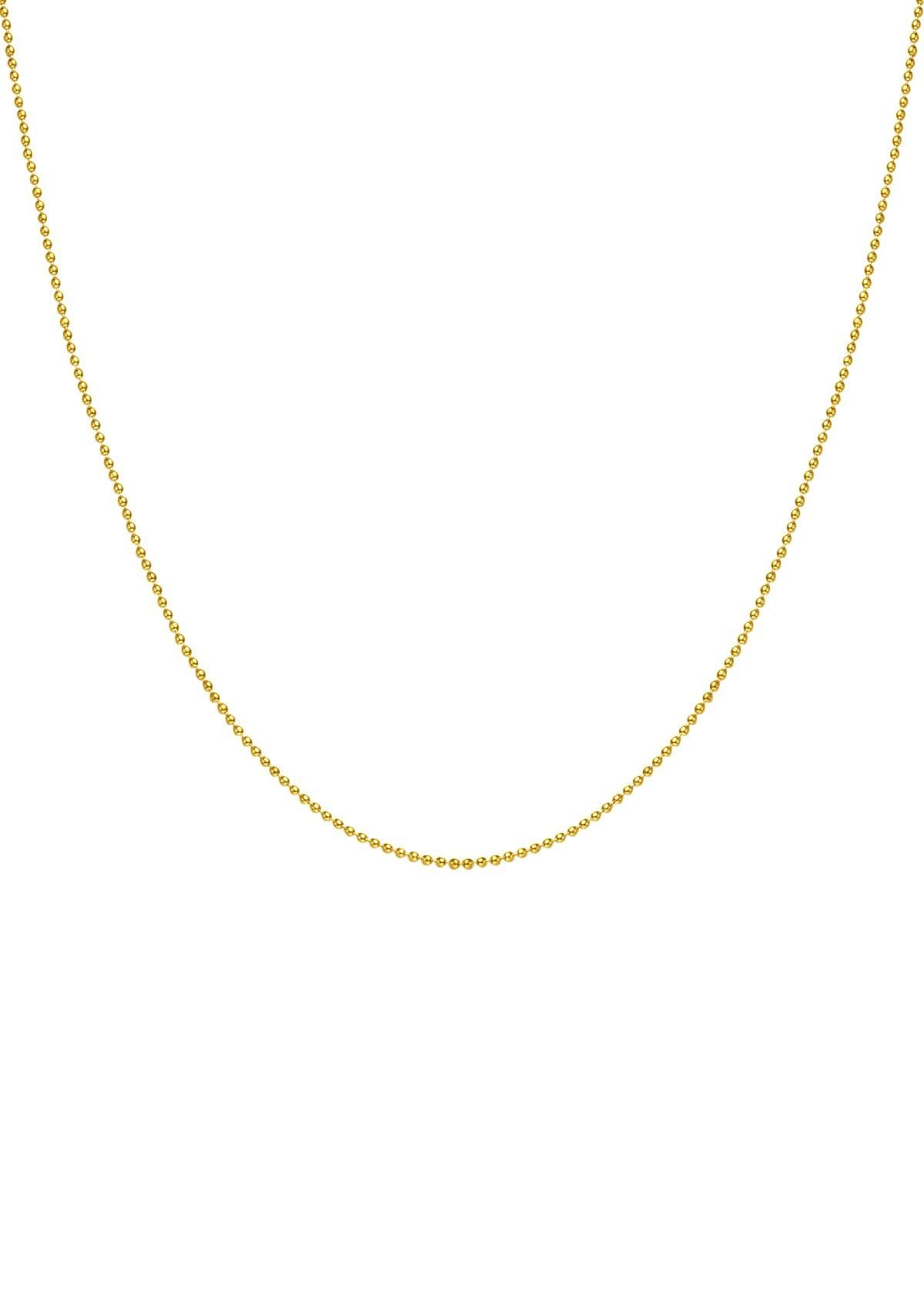 Valentinstagsgeschenk Hey Happiness Kette ohne Anhänger Damen Kugel, Satellite Kette 18K Roségold vergoldet, Edelstahl Kette Basic, Erbskette wasserfe