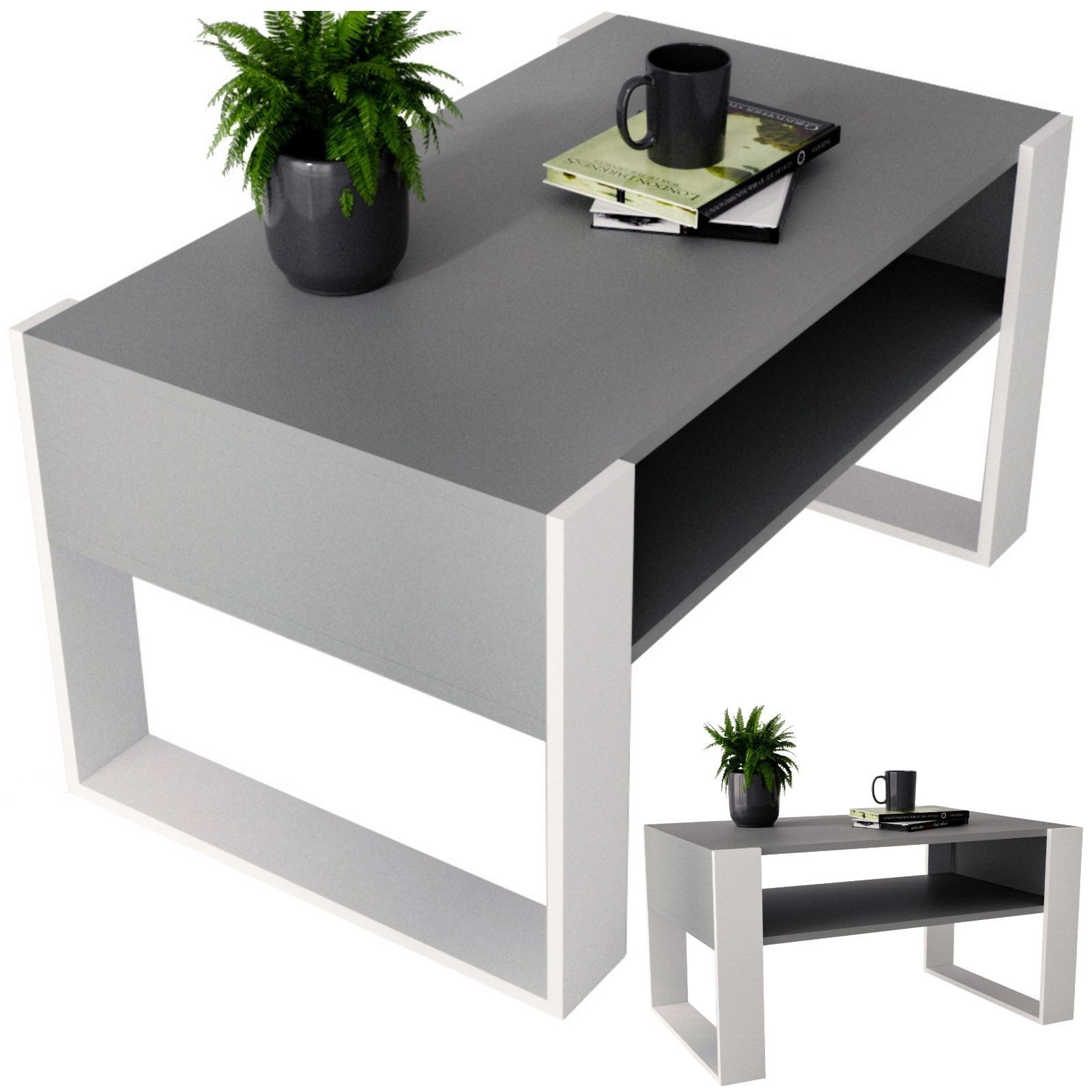 CraftPAK Couchtisch Wohnzimmer Tisch für Couch günstig online kaufen