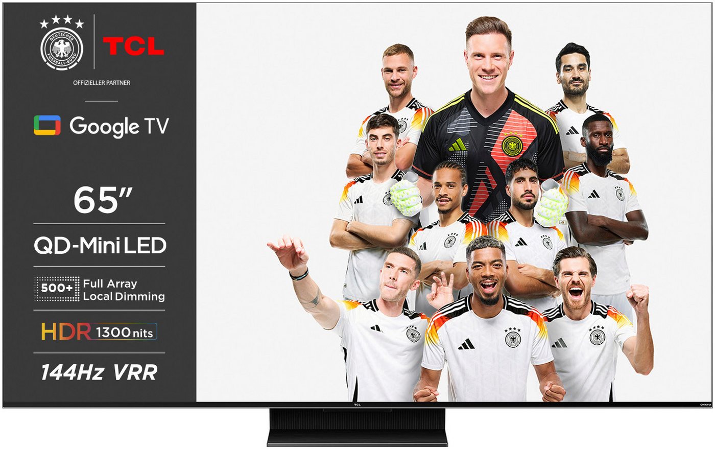 TCL 65C803GX1 Mini-LED-Fernseher (164 cm/65 Zoll, 4K Ultra HD, Google TV, Smart-TV, Dolby Vision, Apple TV, Multi-HDR, 144 Hz) schwarz ! RABATT: 39.89% TCL 65C803GX1 Mini-LED-Fernseher (164 cm/65 Zoll, 4K Ultra HD, Google TV, Smart-TV, Dolby Vision, Apple TV, Multi-HDR, 144 Hz) schwarz ! RABATT: 39.89%