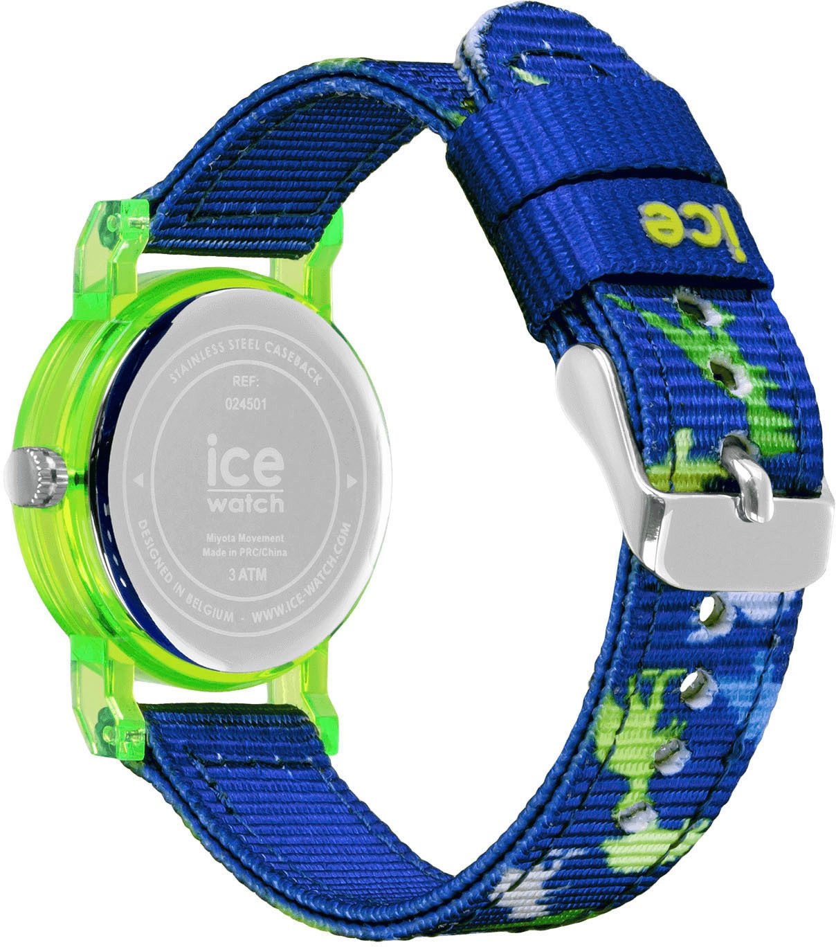 ice-watch Quarzuhr ICE learning - Boy - Extra Small - 3H 024501, Armbanduhr,Kinder,Lernuhr,Jungen,Schulanfang,Geschenkidee,Dinosaurier