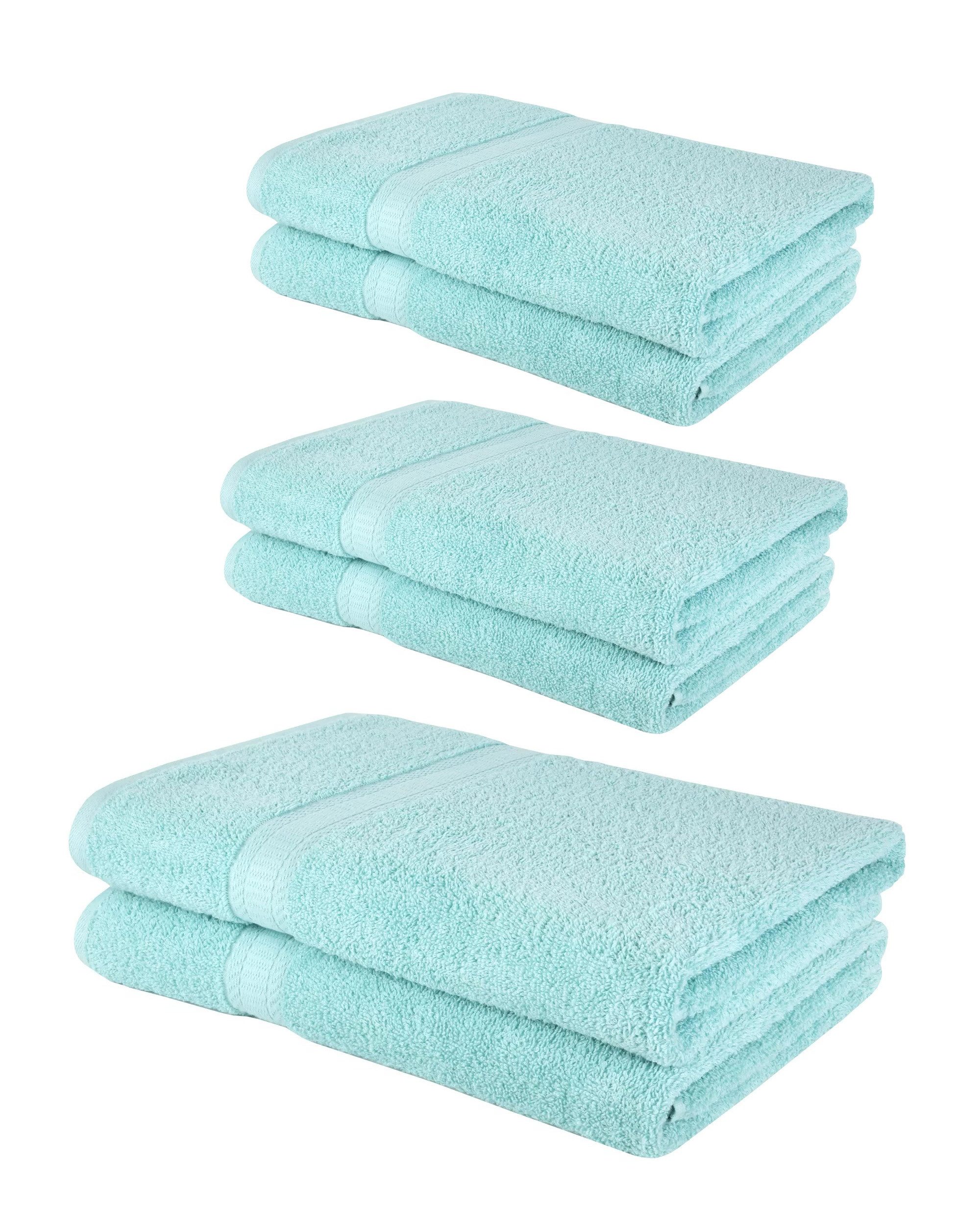 Badekönig Handtuch Set, aus 6 Handtüchern je 4 St. 50x100cm & 2 St. 70x140c günstig online kaufen