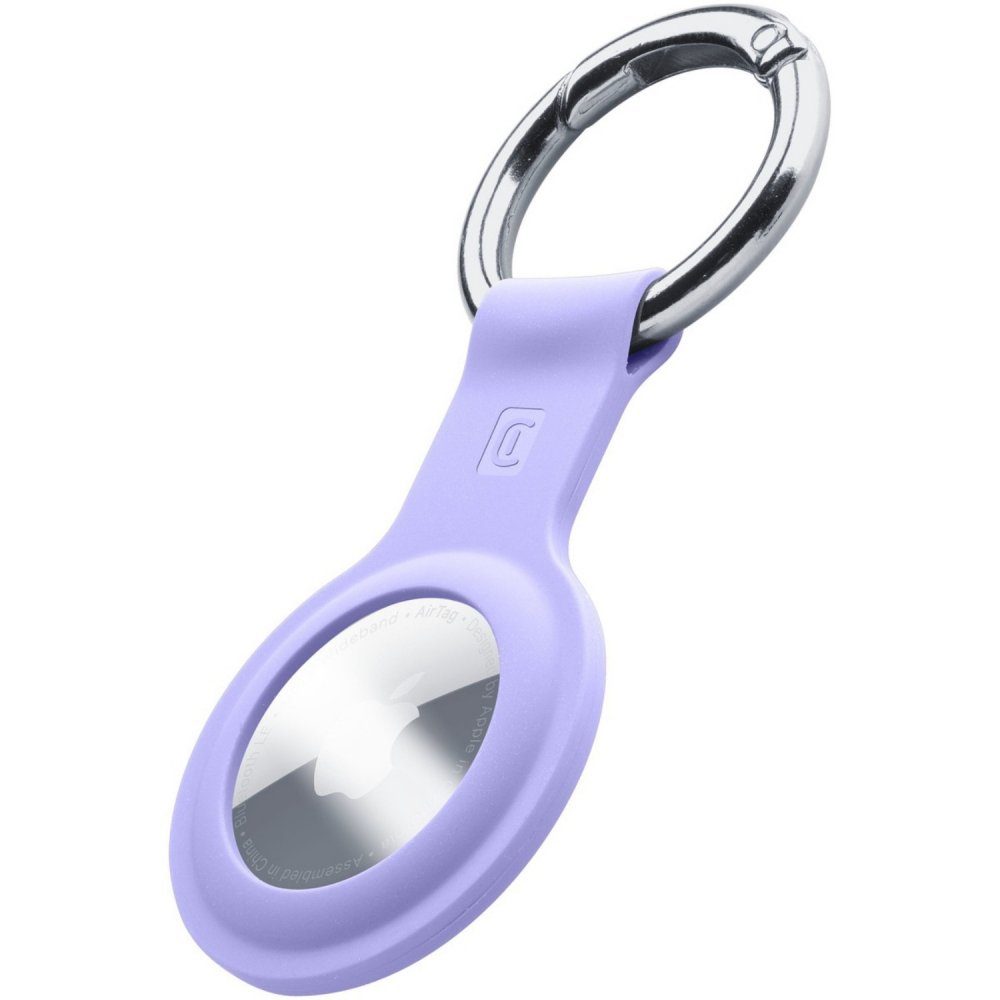 - Cellularline - Schlüsselanhänger Ring AirTag violett Apple Schlüsselanhänger Key