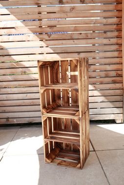 Teramico Holzkiste Holzkisten 3 x 40x30x25cm Ablage kurz, Aufbewahrungsbox